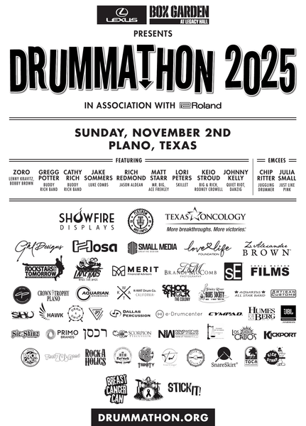 Drummathon 2025 Unisex White Ringer