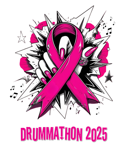 Drummathon 2025 Unisex White Ringer