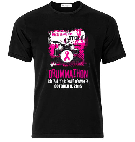 Breast Cancer Can Stick It! Drummathon 2016 T-shirt