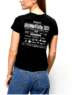 Drummathon 2021 Women's Cut Black T-shirt